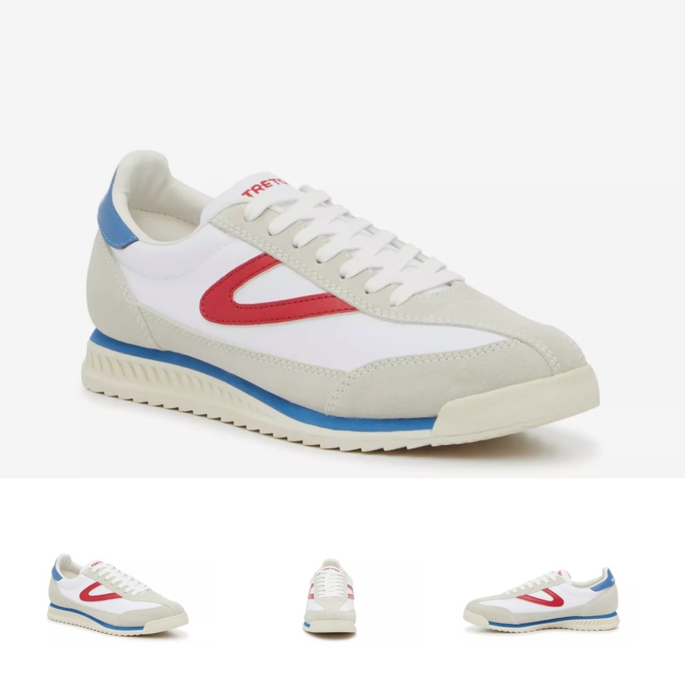 Tretorn Rawlins Red, White and Blue Sneakers
Size 7.5